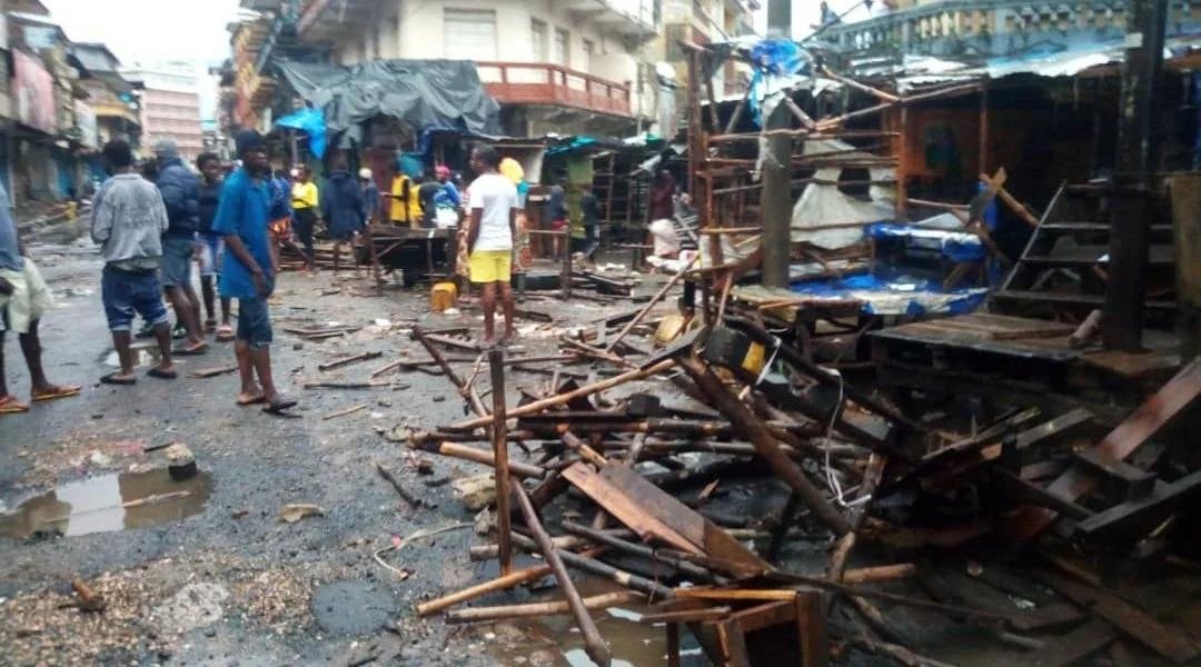 Abacha Traders stalls destroyed