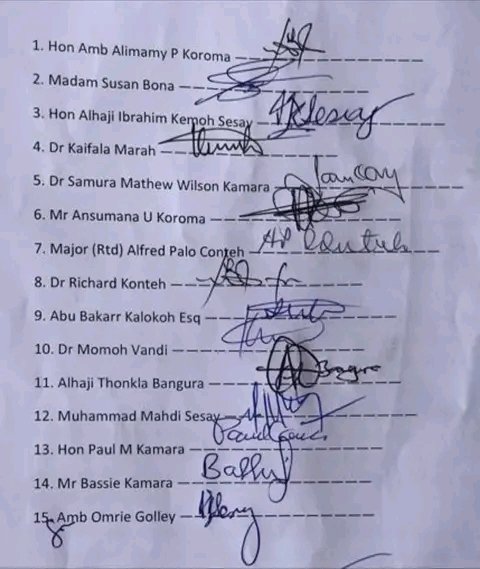 The communique signed by the respective aspirants of APC