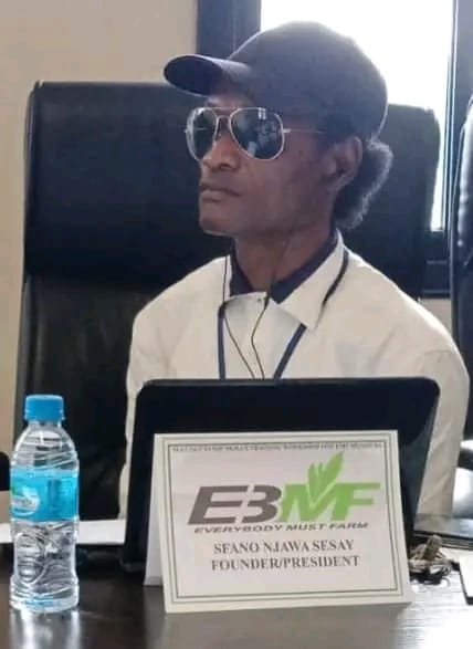 President of Everybody Must Farm (EMF) Organization, Sfano Njawa Sesay