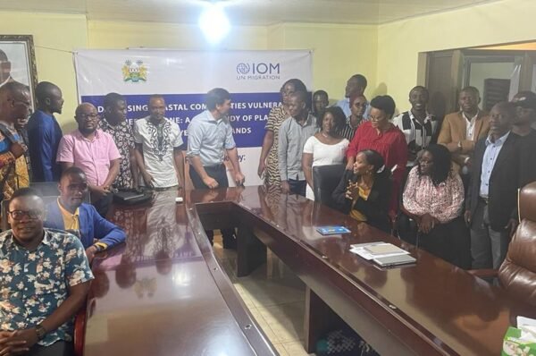 EPASL AND IOM LAUNCH PROJECT TO ADDRESS COASTAL VULNERABILITY OF TWO COMMUNITIES IN SIERRA LEONE