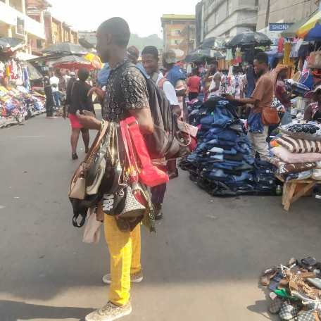 Rawdon Street, an apparel street market in the heart of Freetown