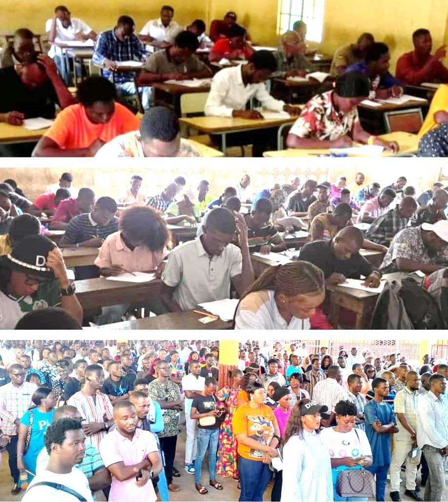 From top to bottom: Cross Sections of Applicants at Makeni, Kenema and Freetown Examination Centres