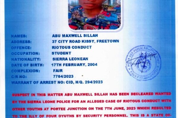 Abu Maxwell Sillah Wanted
