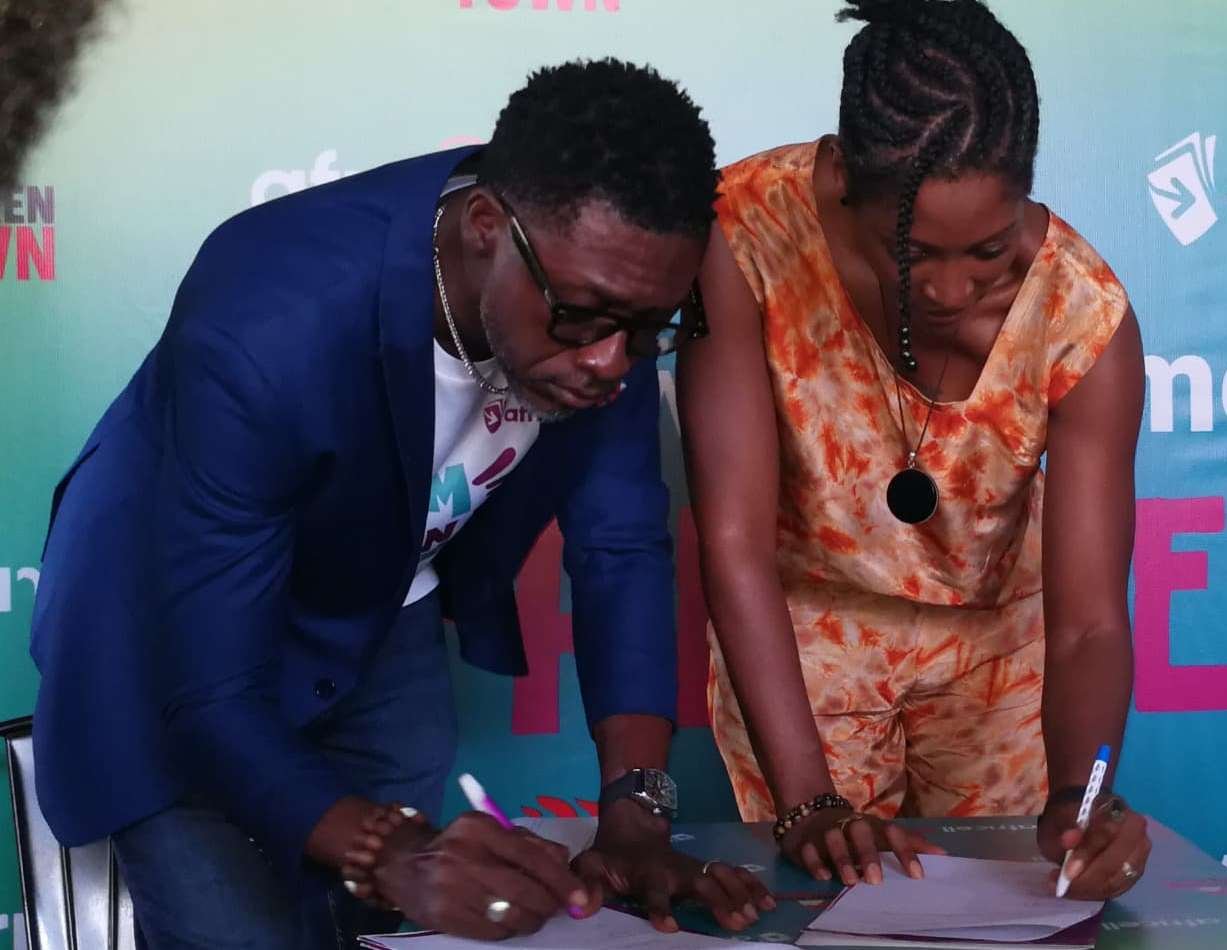 John Konneh (left); Nathalie Mansaray (right) Chicken Town’s Marketing Lead