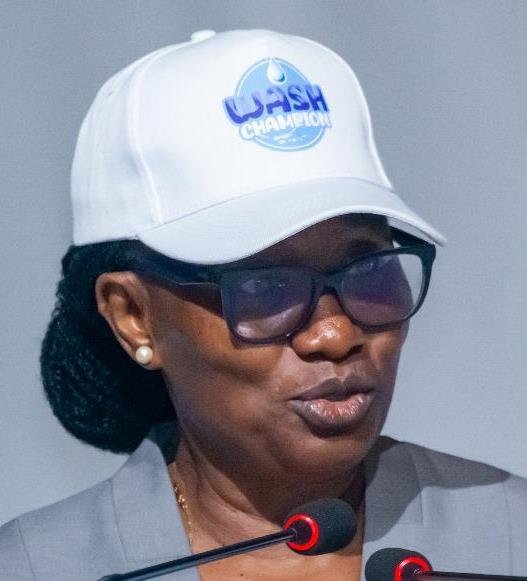 The Minister of Water Resources and Sanitation, Dr Sao-Kpato Hannah Max-Kyne