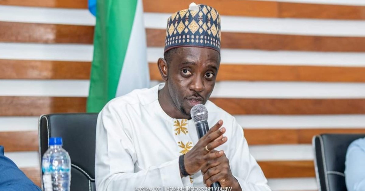 Minister of Information and Civic Education Chernor Bah 