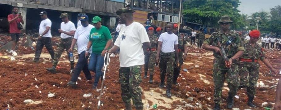 RSLAF and Police Join Forces in Major Beach Cleanup