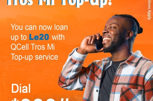 QCell now gives you the power to loan up to Le20 anytime you’re short on credit.