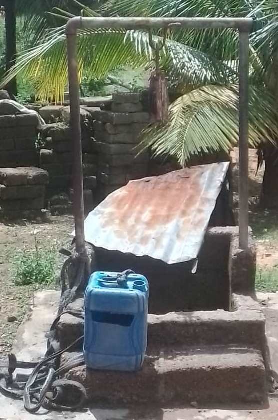 An almost dry up well water at Masingbi; photo taken Thurs Oct 16th 2025