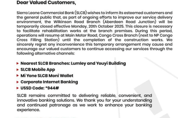 TEMPORARY CLOSURE OF WILKINSON ROAD BRANCH, ABERDEEN ROAD JUNCTION
